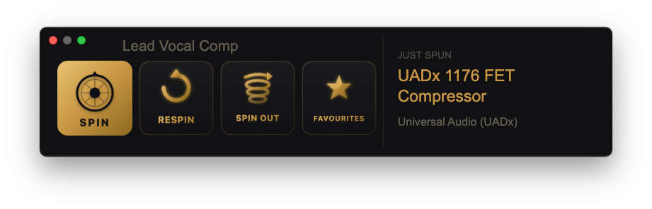 The Spin Bar - Lead Vocal Comp